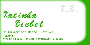 katinka biebel business card